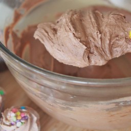 Whipped Chocolate Buttercream Frosting