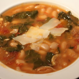 White Bean and Escarole/swiss Chard Soup