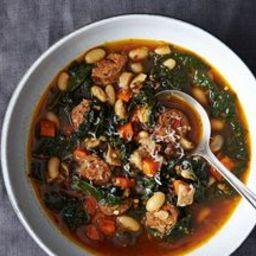 White Bean and Kale Soup with Sausage