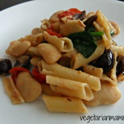 White Bean and Olive Pasta – #glutenfree #vegan