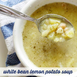White Bean and Potato Soup with Lemon and Dill.