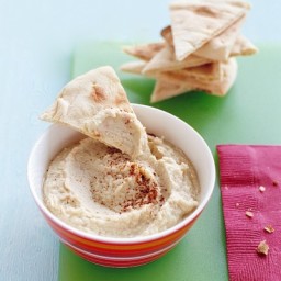 White-Bean Dip with Toasted Pita Chips