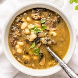 White Bean Mushroom Soup