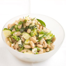 White-Bean Salad with Zucchini and Parmesan