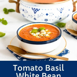 White Bean Tomato Basil Soup