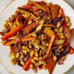 White Beans and Carrots with Roasted Orange Vinaigrette