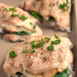 White Cheddar and Apple Stuffed Chicken Breast