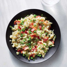 White Cheddar and Bacon Risotto