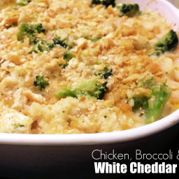 White Cheddar Chicken, Broccoli & Rice Bake