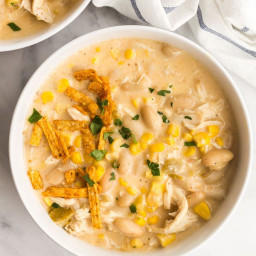 White Chicken Chili (stovetop or slow cooker)