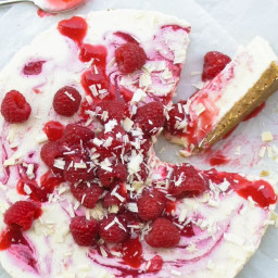 White Chocolate and Raspberry Cheesecake recipe