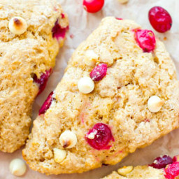 White Chocolate Cranberry Bliss Scones