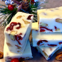 White Chocolate Cranberry Pecan Candy