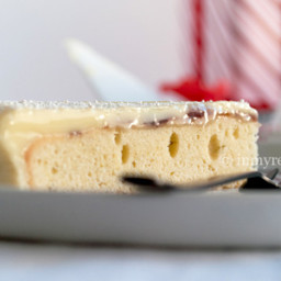White chocolate limoncello truffle cake