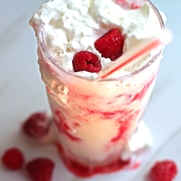 White Chocolate Raspberry Milkshake