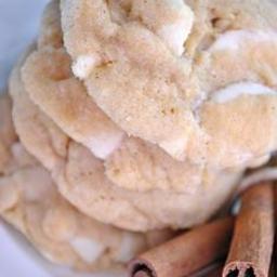 White Chocolate Snickerdoodle Pudding Cookies