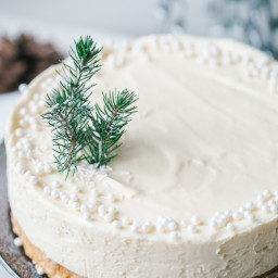 White Christmas Truffle Cake