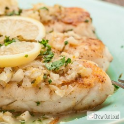 White Fish with Lemon Butter Sauce (+Giveaway)