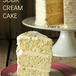 White Sour Cream Cake