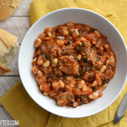 White Beans with Tomato and Sausage
