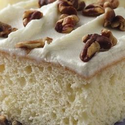 White Chocolate Sheet Cake with White Chocolate Frosting