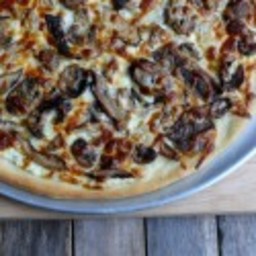 White Four-Mushroom Pizza