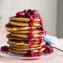 Whole-Grain Buttermilk Pancakes Recipe