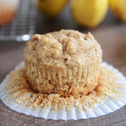 Whole Grain Peanut Butter and Honey Banana Muffins