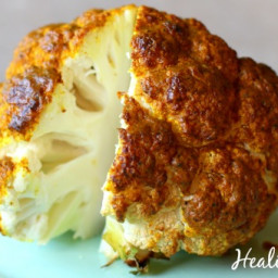 Whole Roasted Cauliflower with Indian Spice Recipe