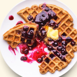 Whole Wheat and #8211;Oat Waffles
