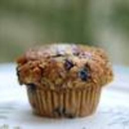 Whole-Wheat Blueberry Protein Muffins 