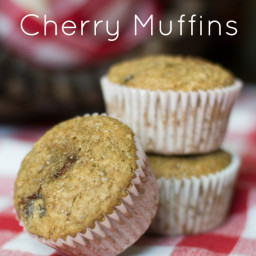 Whole Wheat Cherry Muffins