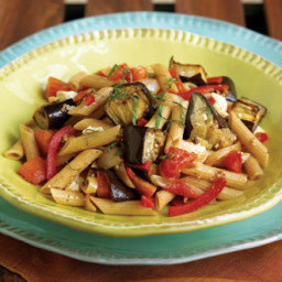 Whole-Wheat Penne with Eggplant and Ricotta