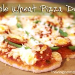 Whole Wheat Pizza Dough: A Bread Machine Recipe {Freezer Meal}