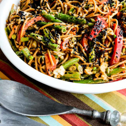 Whole Wheat Sesame Noodles with Spicy Peanut-Sriracha Sauce