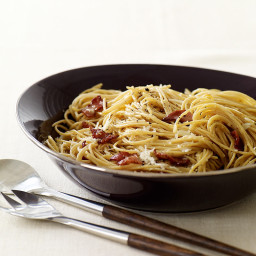 Whole Wheat Spaghetti Carbonara