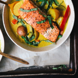 Whole30 Approved Salmon and Potato Curry