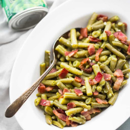 Whole30 Bacon Garlic Green Beans (Whole30 Side Dish)