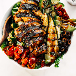 Whole30 Balsamic Grilled Chicken Salad
