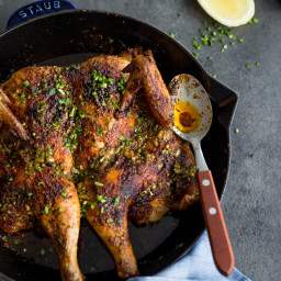 Whole30 Cajun Roast Chicken with Lemon-Chive Butter