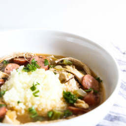 Whole30 Chicken and Sausage Gumbo