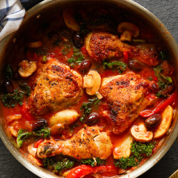 Whole30 Chicken Cacciatore with Kale and Potatoes