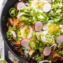Whole30 Chilaquiles with Carnitas and Sweet Potatoes (Whole30 Mexican Recip