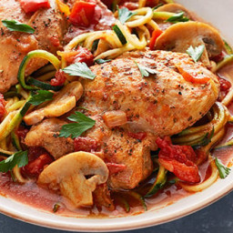 Whole30 Instant Pot Chicken Cacciatore with Zucchini Noodles