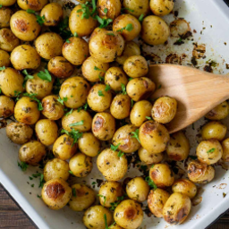 Whole30 Slow Roasted Mini Potatoes