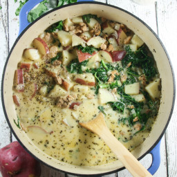 Whole30 Zuppa Toscana, Potato Soup with Kale