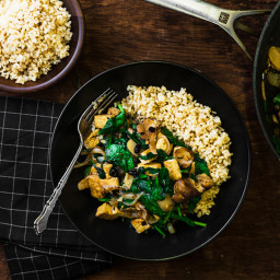 Wicked Healthy Shiitake Tofu Stir-fry with Fermented Black Bean Sauce & Spi