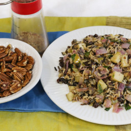 Wild and Brown Rice Pilaf With Apples and Pecans
