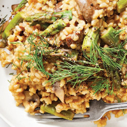 Wild Mushroom and Asparagus Risotto