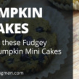 Wild Pumpkin Fudge Cakes (Paleo, Gluten-Free, Grain-Free, Low-Carb, Low-Sug
